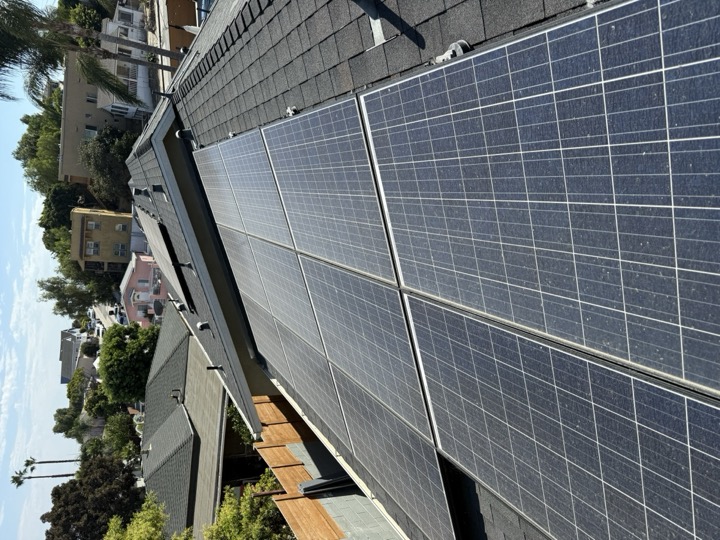 Solar panels on San Diego rooftop